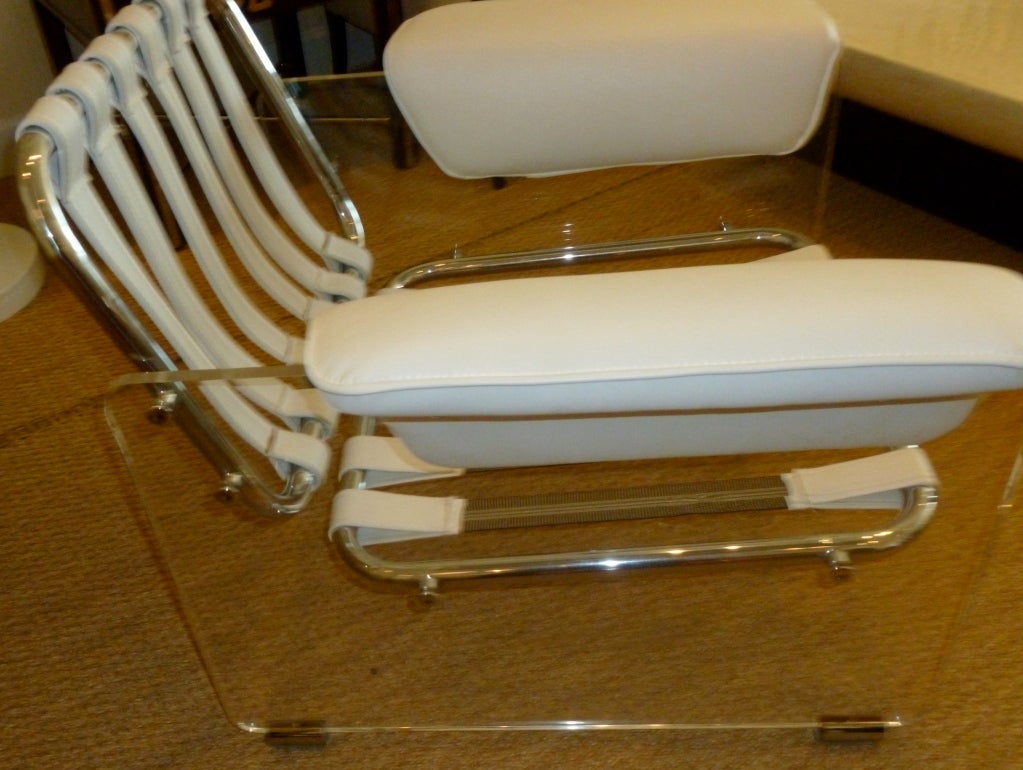 Pace Argenta Lucite and Chrome Lounge Chair 4