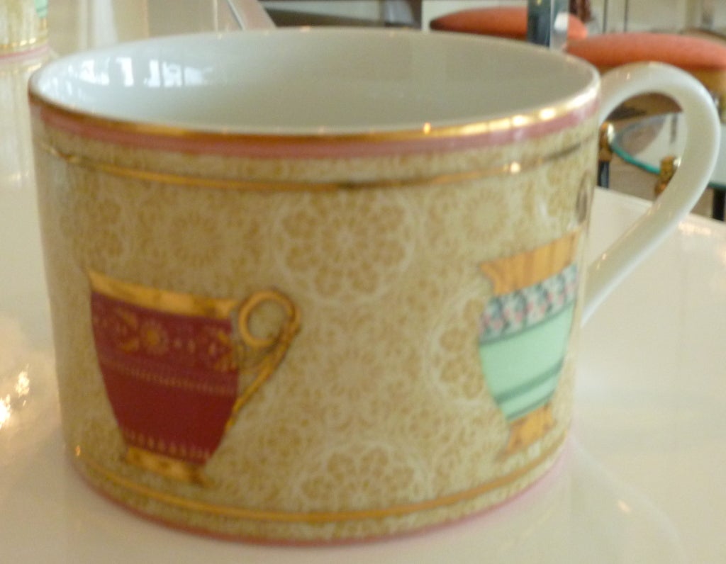 Italian Gucci Greek Mythological Porcelain Tea/Coffee Service 1