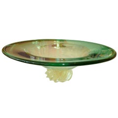 Barovier Murano Italian Monumental Centerpiece Bowl