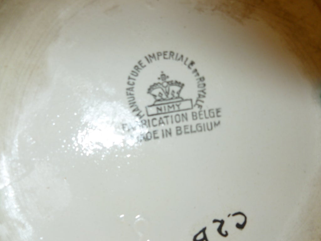 Signed Belgian Art Deco  Geometric Ceramic Vase/Vessel 4