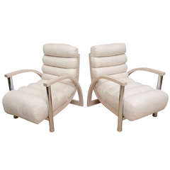 Pair of Jay Spectre "Eclipse" Lounge / Side Chairs