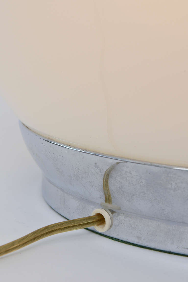 Sensual Italian Murano Glass and Chrome Table Lamp  1