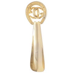 Retro Gucci Gold Plated Shoe Horn or Desk Paperweight