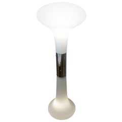 Italian Carlo Nason Murano Glass & Stainless Steel Sculptural Floor Lamp 12