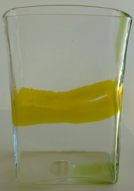 Pierre Cardin for Venini Murano Italian Glass Vase/SATURDAY SALE