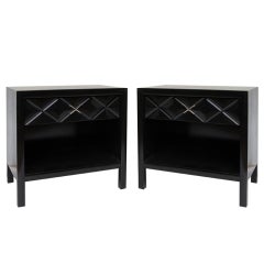 Pair of Midcentury Modern Signed John Widdicomb Nightstands / End Tables