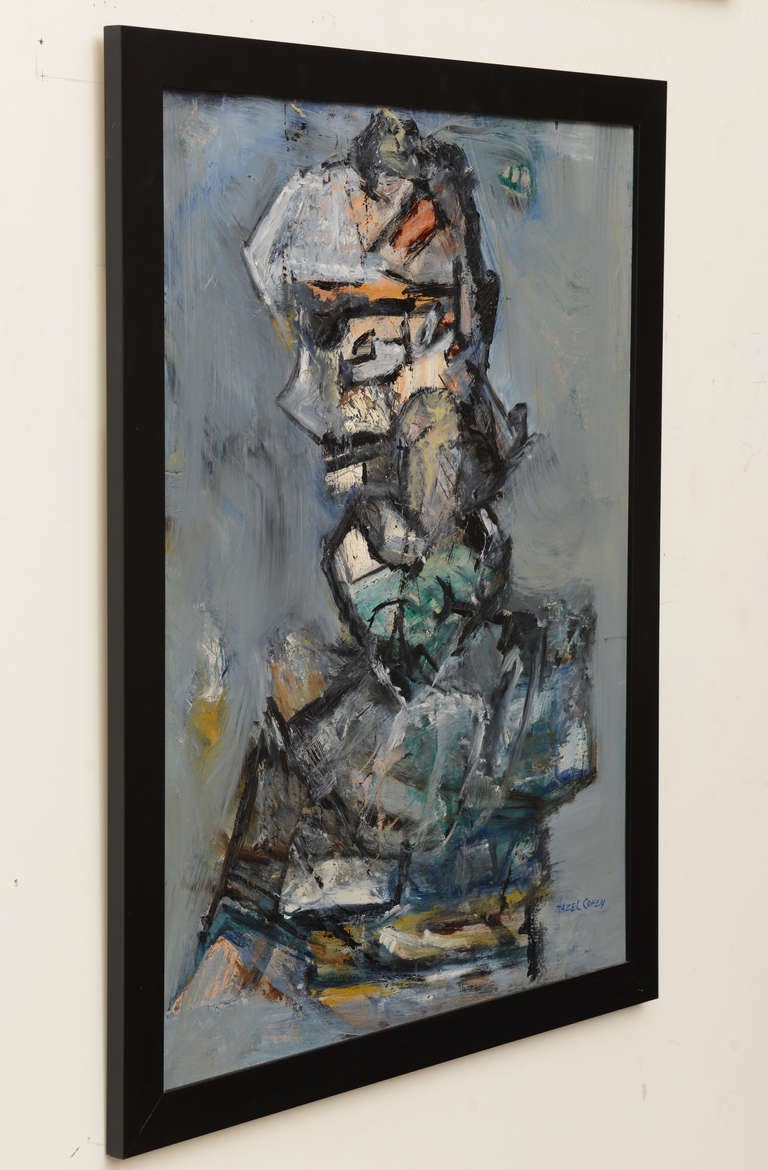 Américain Peinture abstraite vintage de style Torso signée Jim Dine en vente