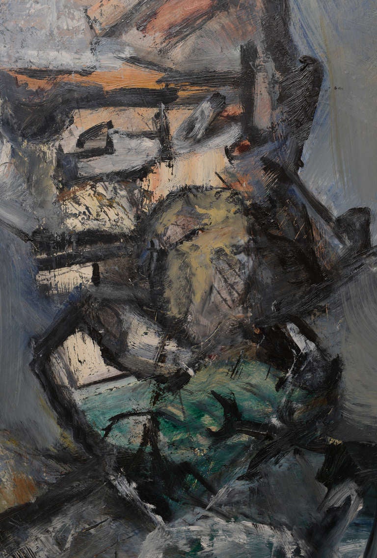 Vintage Abstract Signed Jim Dine Style 
