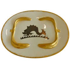 Signed Selma for Rosenthal Porcelain and Gilded Dish/Bowl