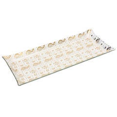 Signed George Briard Optical Glass Graphic Oblong Tray