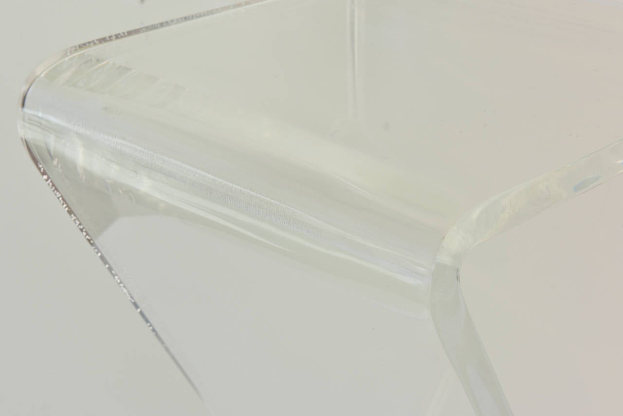 Set of Three Lucite Z Bar Stools / Saturday Sale