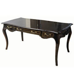 Vintage Tortoiseshell and Polished Brass Maitland-Smith Desk