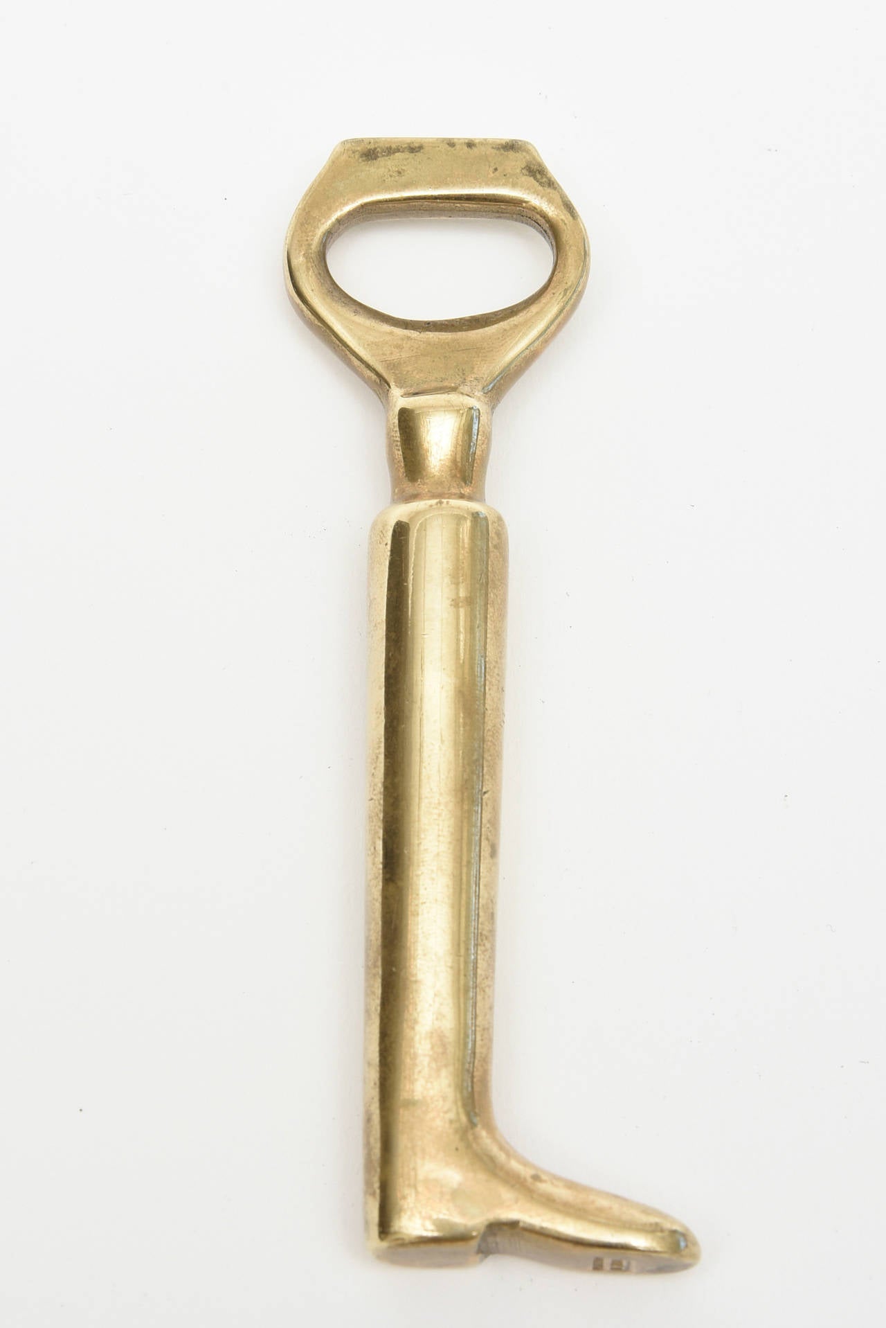 Argentine Solid Brass Vintage Polo Boot Bottle Opener