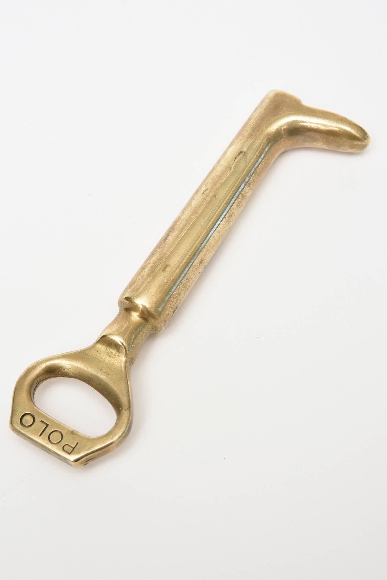 Solid Brass Vintage Polo Boot Bottle Opener 1