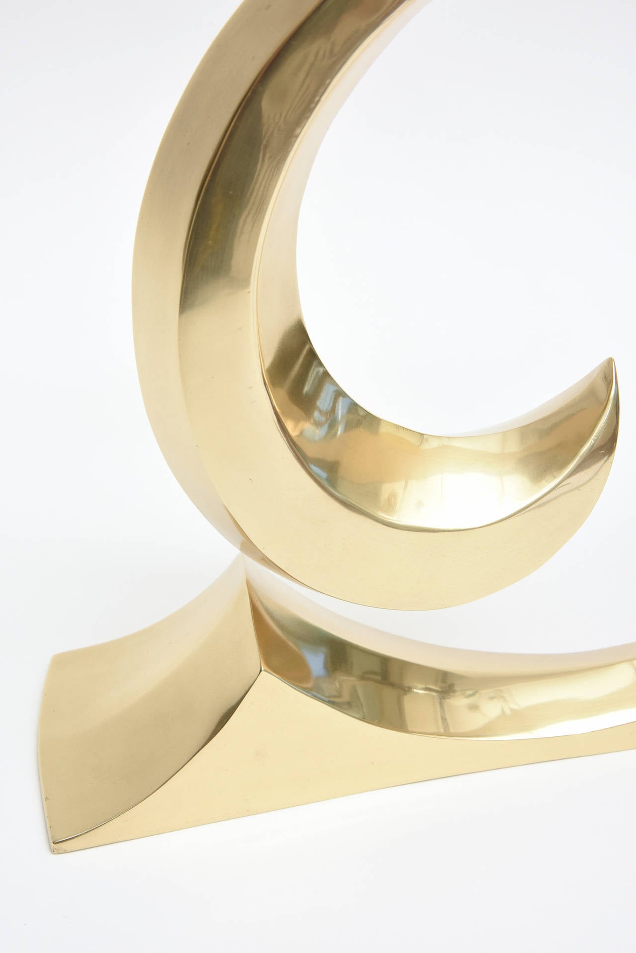 Modern Iconic Pierre Cardin Brass Tabletop Sculpture 