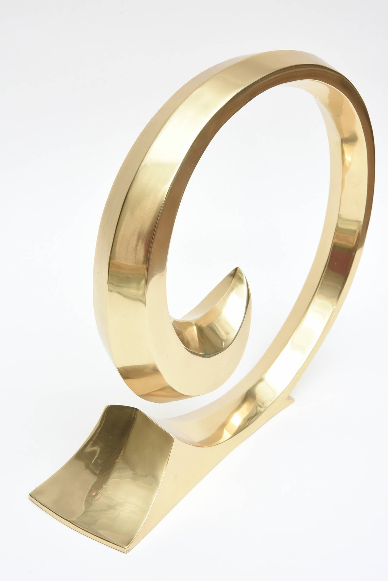 French Iconic Pierre Cardin Brass Tabletop Sculpture 