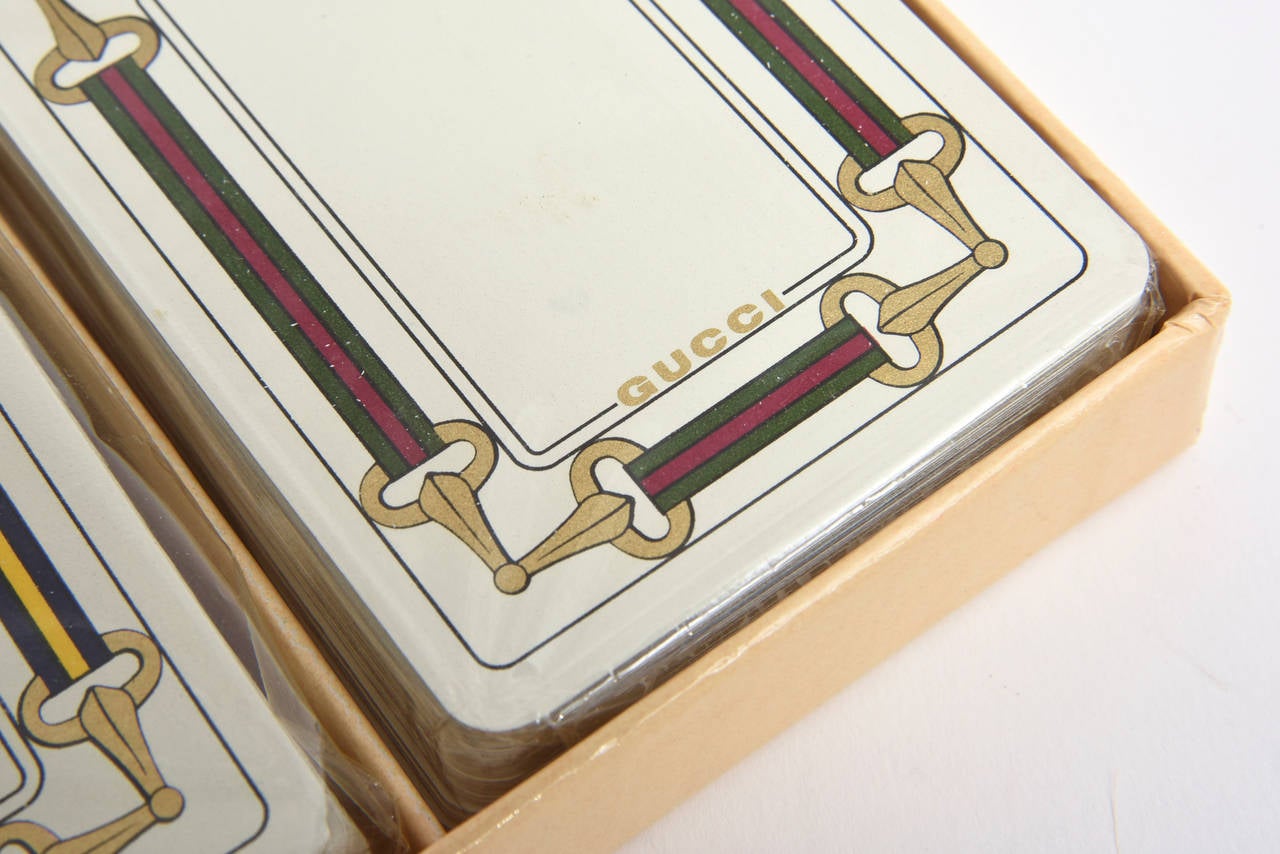 Paper Set of Vintage Gucci Playing Cards