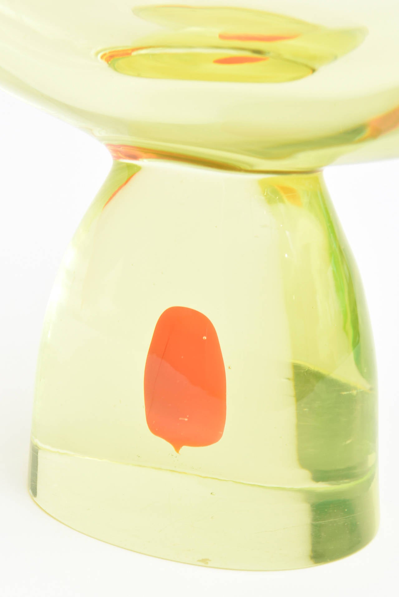 Mid-Century Modern Italian Antonio da Ros for Cenedese Sommerso Glass Murano Vase/ Vessel