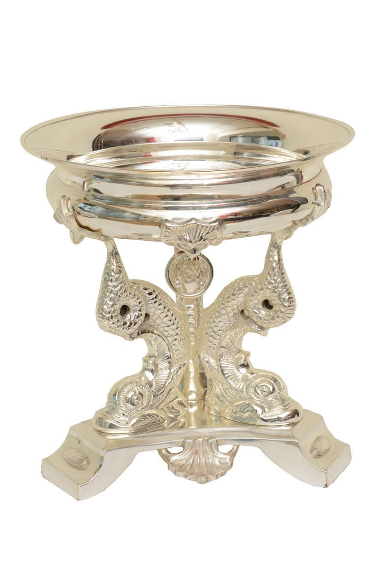 Silverplate Elegant and Whimsical Sea Inspired Centerpiece Bowl