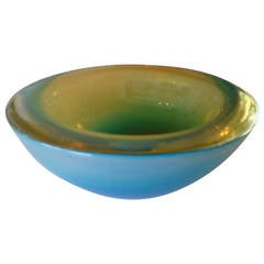 Beautiful Italian Sommerso Murano Glass Bowl