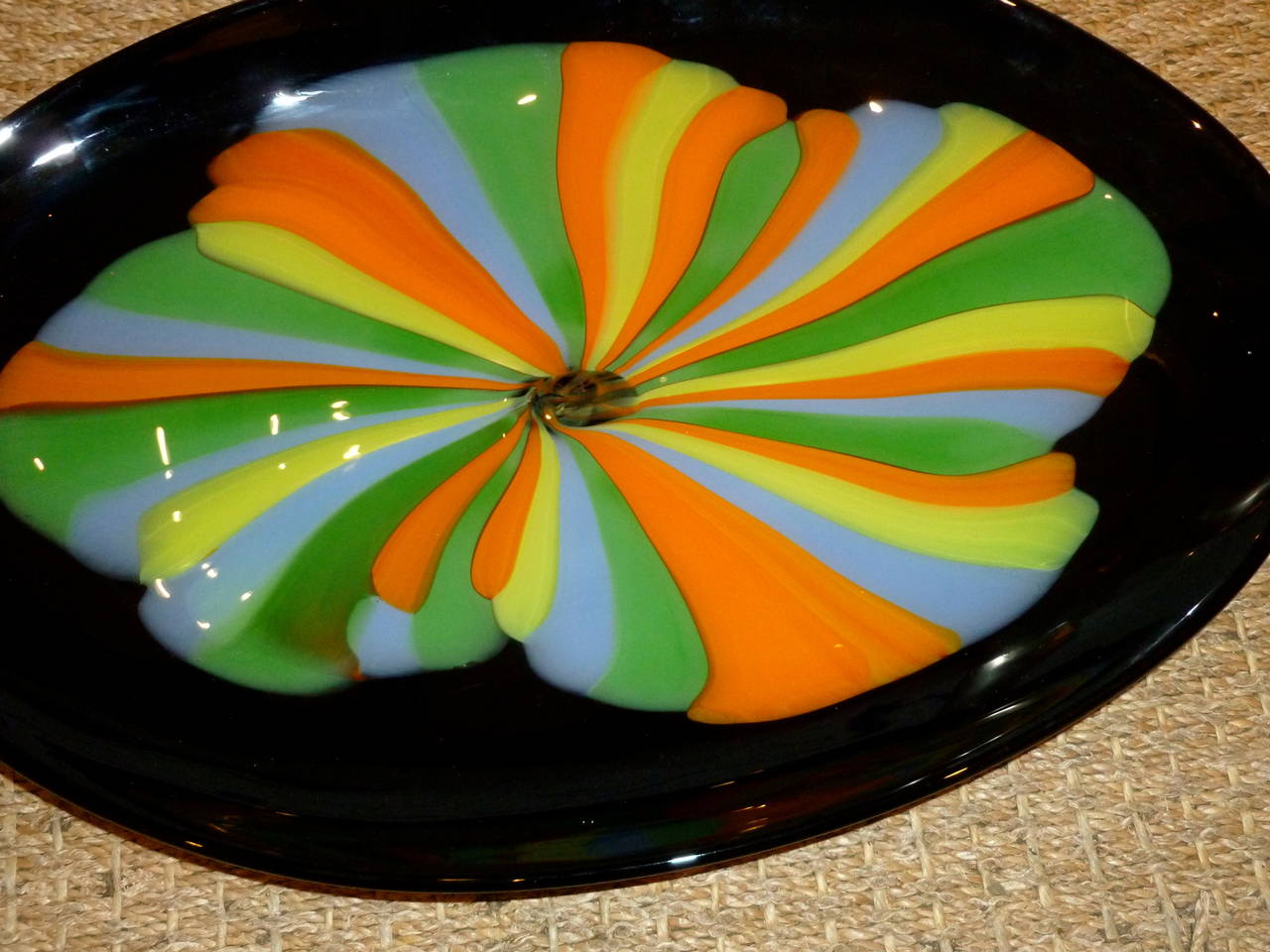 Murano Seguso Glass Centerpiece Bowl Serving 2