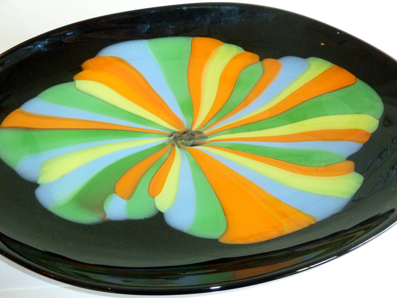 Modern Murano Seguso Glass Centerpiece Bowl Serving