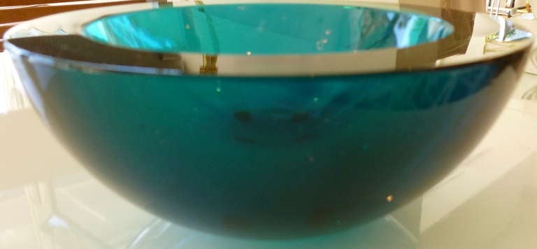 Luscious italian Murano Glass Geode Bowl 2