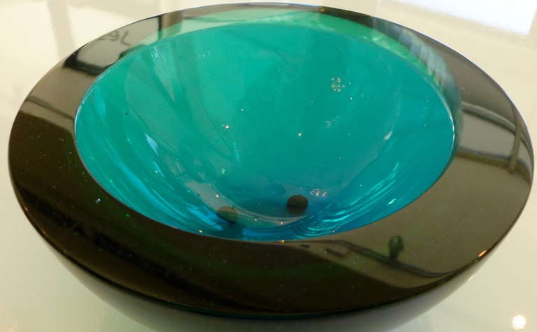 murano geode bowl