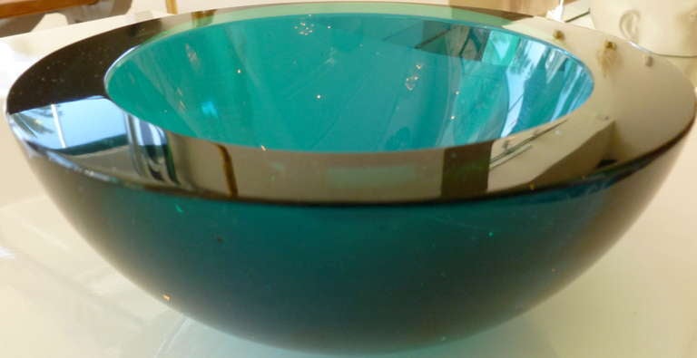 Luscious italian Murano Glass Geode Bowl 3