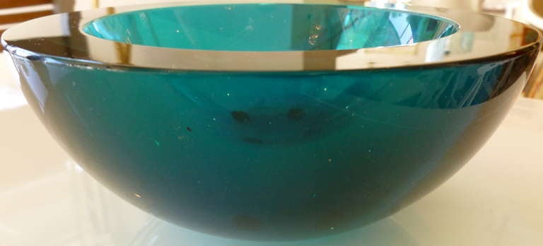 Italian Luscious italian Murano Glass Geode Bowl