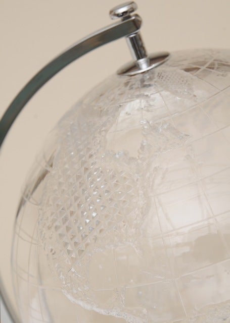 Amazing Cut Crystal Glass World Globe