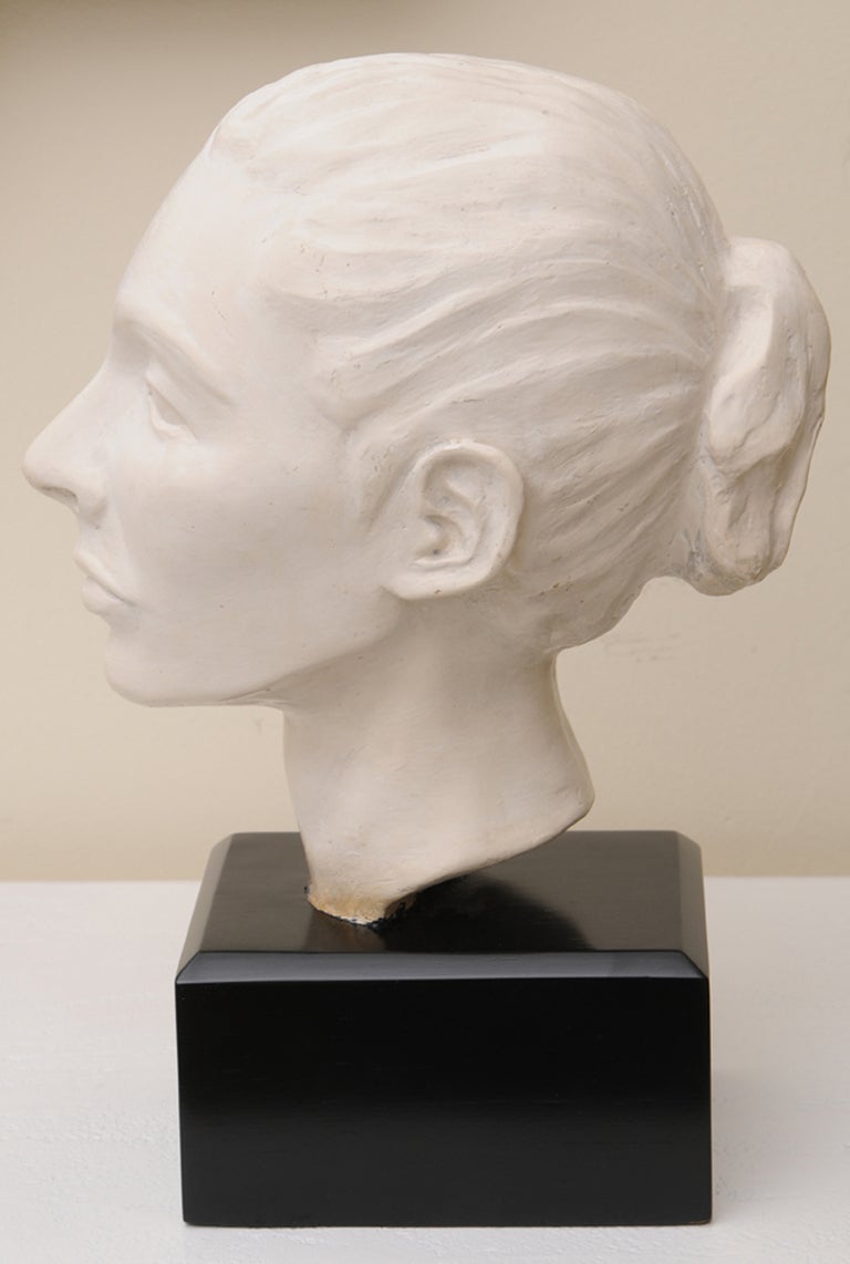 plaster head sculpture