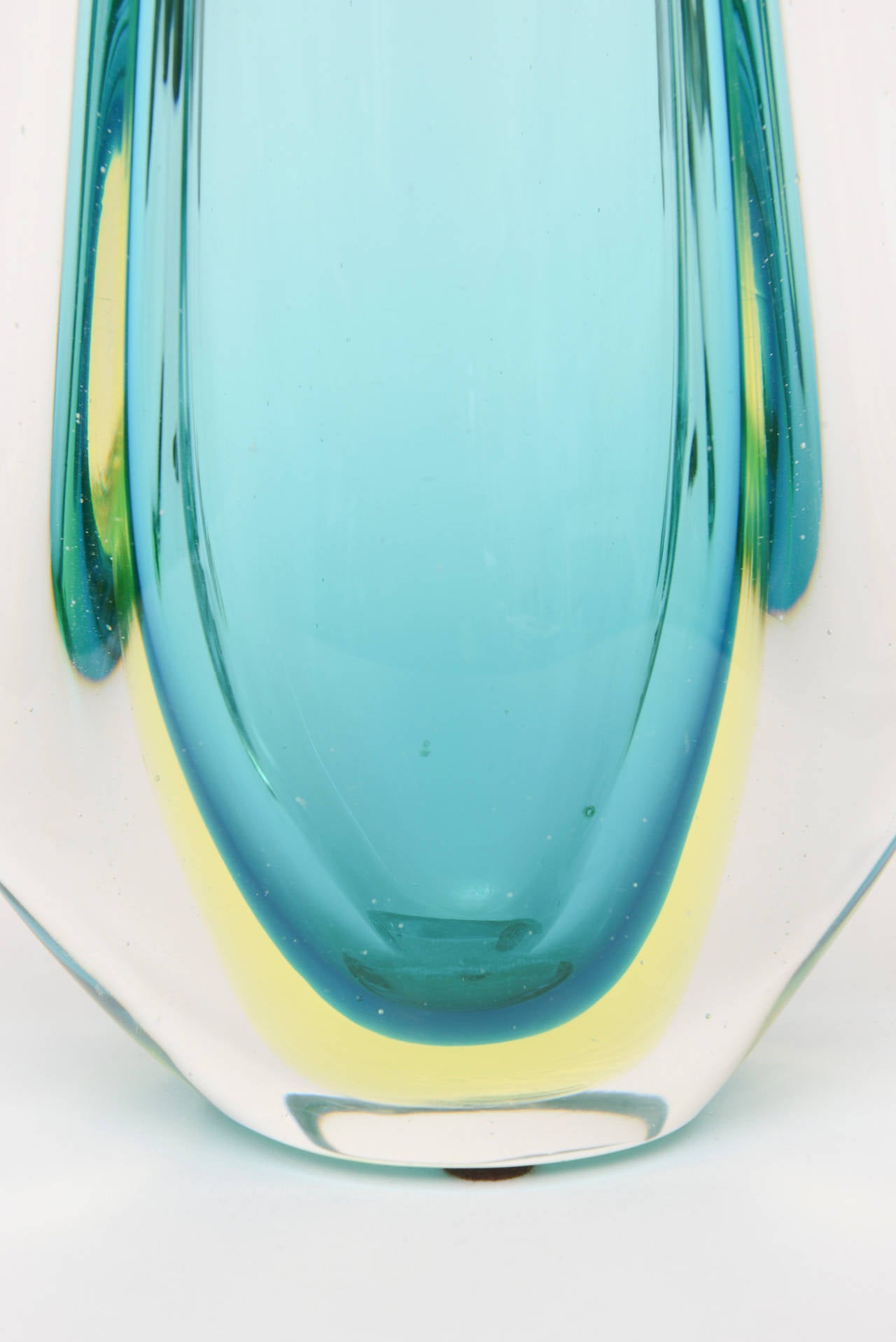 Beautiful Italian Murano Sommerso Glass Vase at 1stdibs