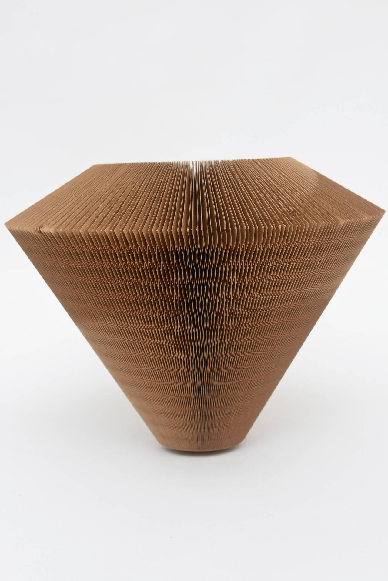 Mid-20th Century  Frank Gehry Corrugated Period Cardboard Two-Position Folded Sculpture