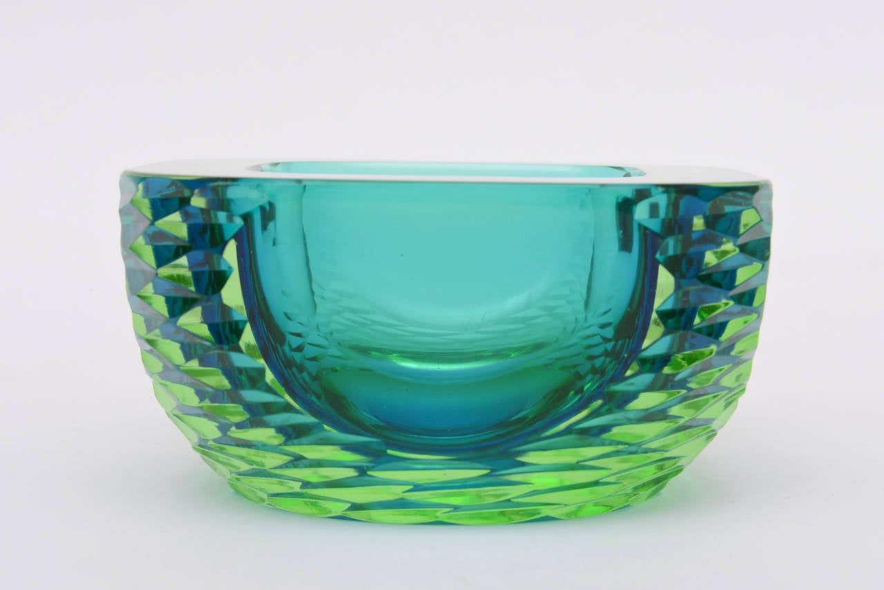 heavy murano glassbowl glass