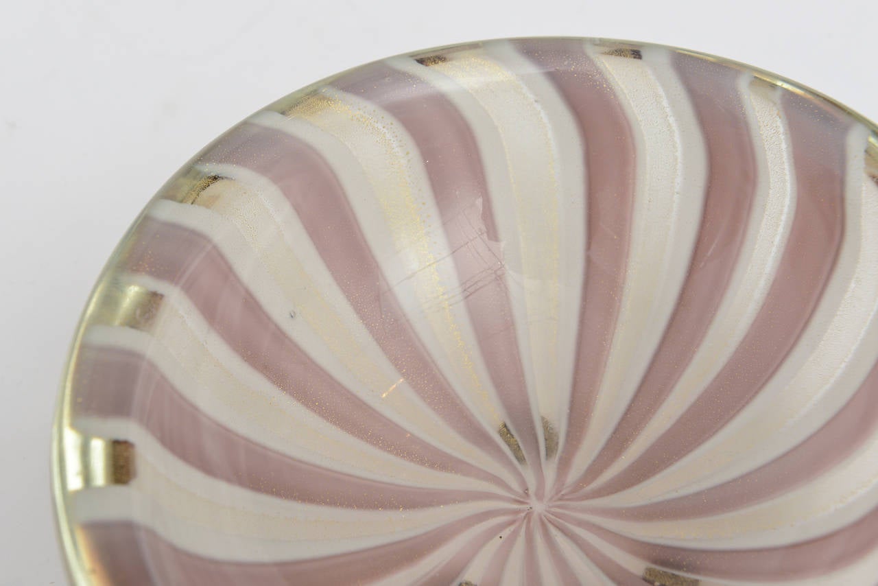 Stunning Italian Murano Archimede Seguso Glass Bowl 1