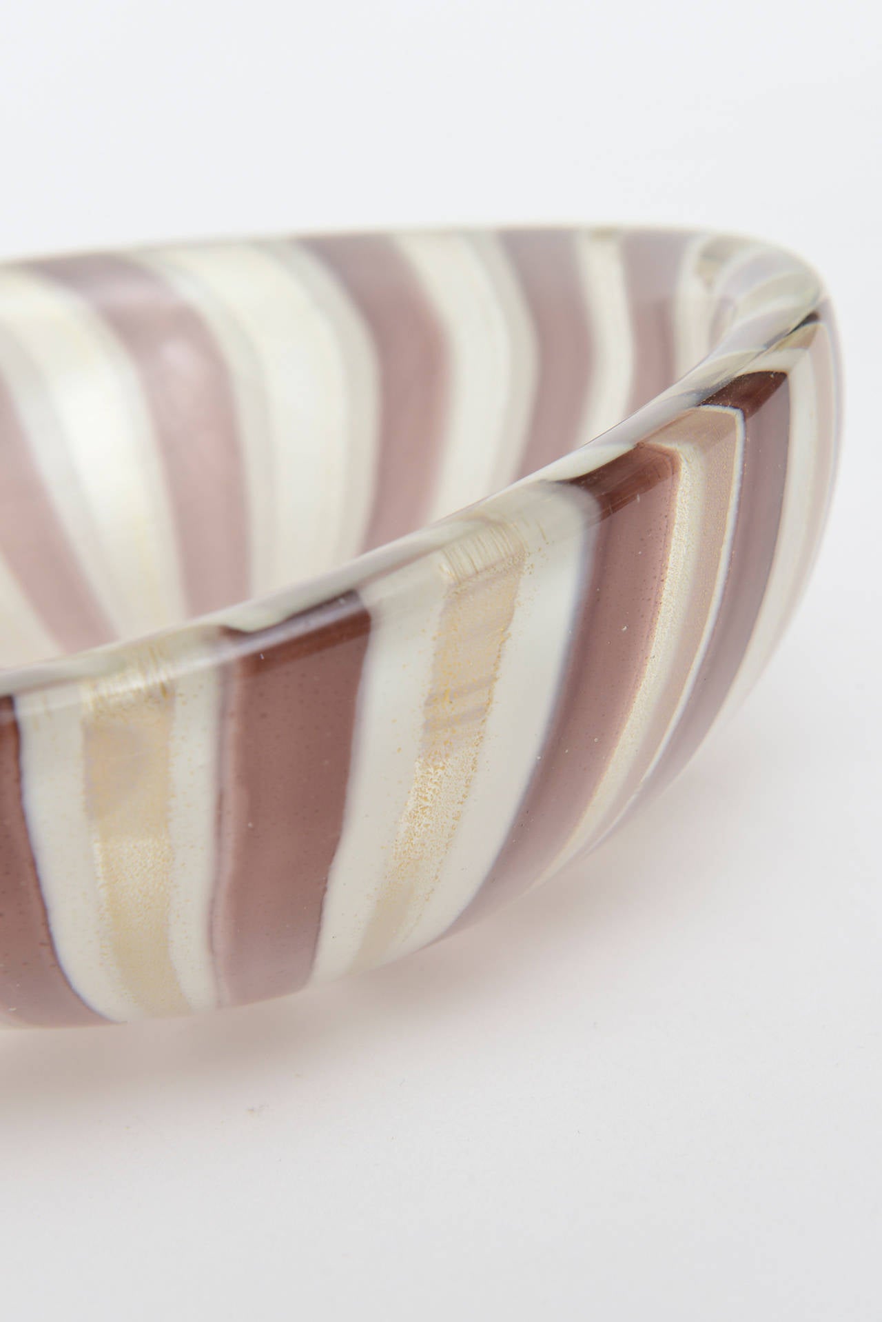 Stunning Italian Murano Archimede Seguso Glass Bowl 2