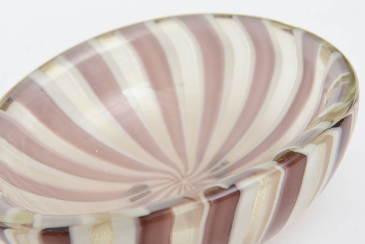 Stunning Italian Murano Archimede Seguso Glass Bowl 4