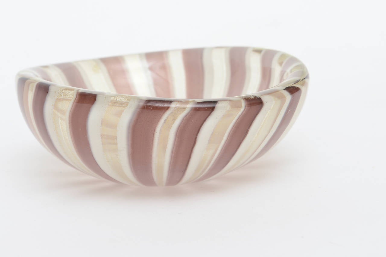 Stunning Italian Murano Archimede Seguso Glass Bowl 3