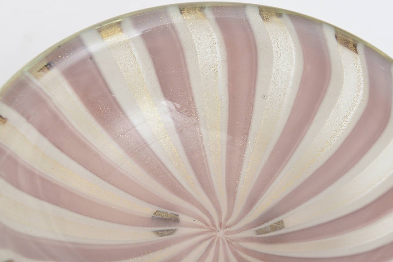 Stunning Italian Murano Archimede Seguso Glass Bowl 5