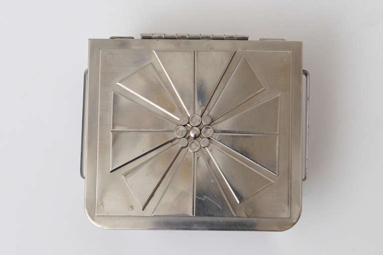 Signed Stanley Szwarc Sculptural Stainless Steel Hinged One of a Kind Small Box 3