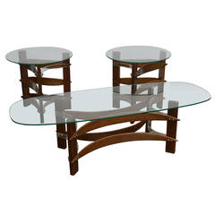 Mid-Century Cocktail and End Table Set