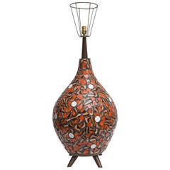 Monumental Mid-Century Modern Mosaic Lamp