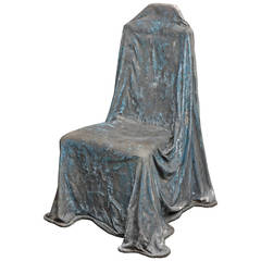 Fiberglass "Drape" Chair Sculpture