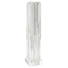 REDUCED Lucite Sculpture, "Metropolis" Industrial, Contemporary Look, FLexible