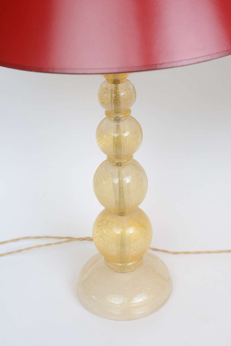 Glass SALE! SALE !SALE!Seguso Murano Lamps, Original Seguso Addition, Shades Optional For Sale