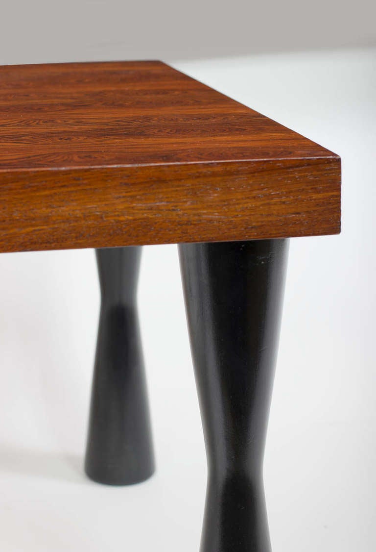 Ebonized 1950s Rosewood End Tables For Sale