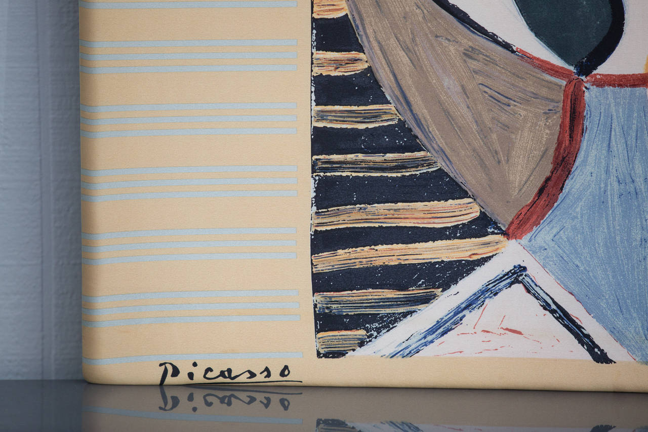 Modern Framed Silk Scarf by Pablo Picasso