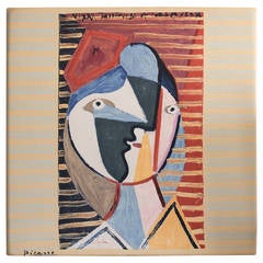 Framed Silk Scarf by Pablo Picasso