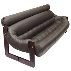 1960's Percival Lafer Leather Sofa